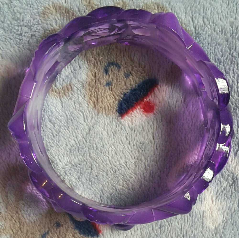 Purple Floral Bracelet